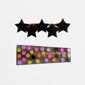 Polka Dot Star Party Coco Clip Set