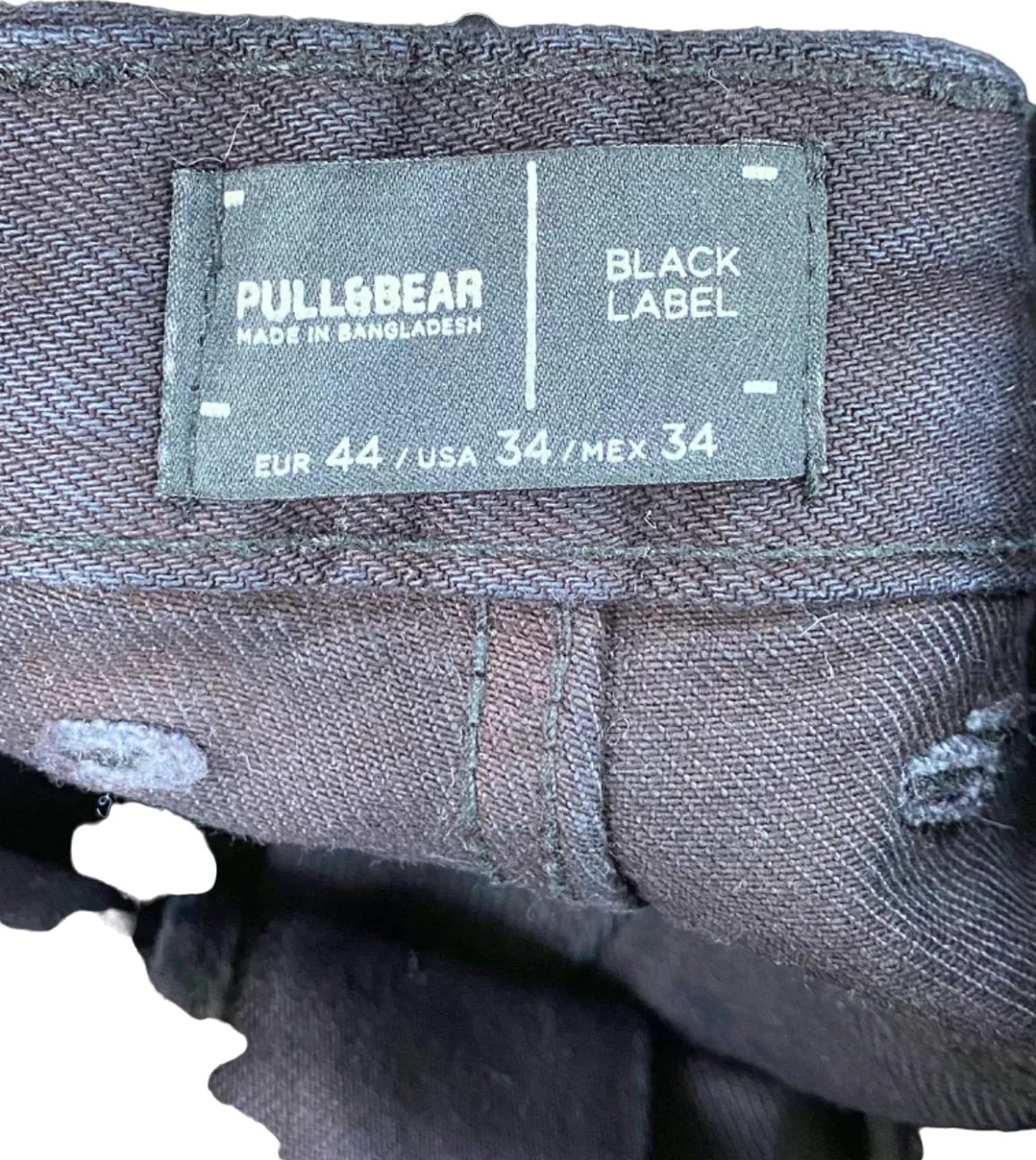 Pull&Bear Black Label Black Jeans UK W34