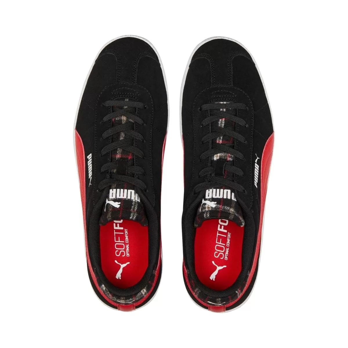 PUMA MEN'S CLUB BLACK/RED SHOE