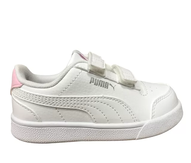 Puma Shuffle V Inf girl's tear-off sneaker shoe 375690 04 white-pink