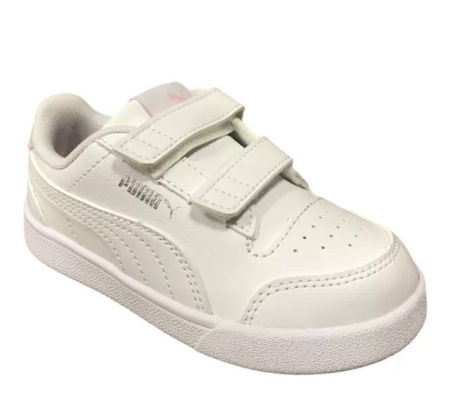 Puma Shuffle V Inf girl's tear-off sneaker shoe 375690 04 white-pink