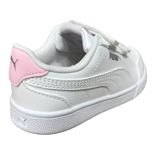 Puma Shuffle V Inf girl's tear-off sneaker shoe 375690 04 white-pink