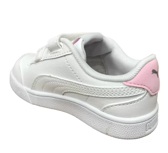 Puma Shuffle V Inf girl's tear-off sneaker shoe 375690 04 white-pink