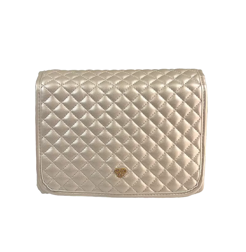 PurseN Getaway Toiletry Case - Pearl Quilted