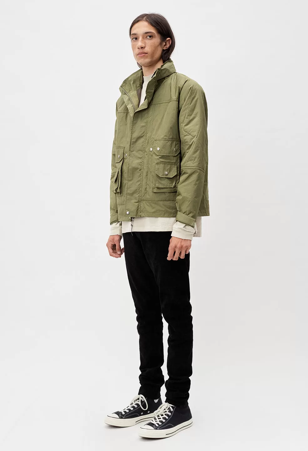 Quilted Nylon Hunting Jacket / Olive