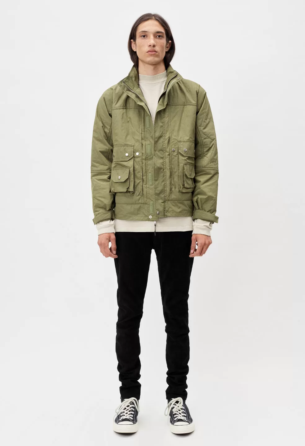 Quilted Nylon Hunting Jacket / Olive