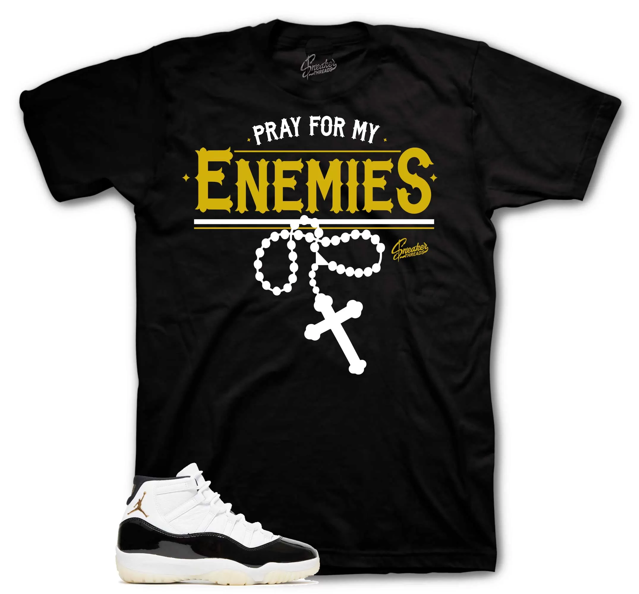 Retro 11 Gratitude Shirt - Enemies - Black