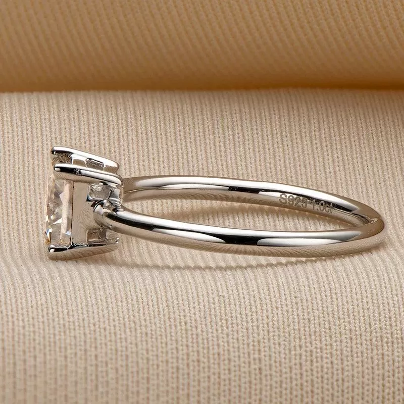 RSR-371 Original Moissanite Princes Cut Diamond Ring