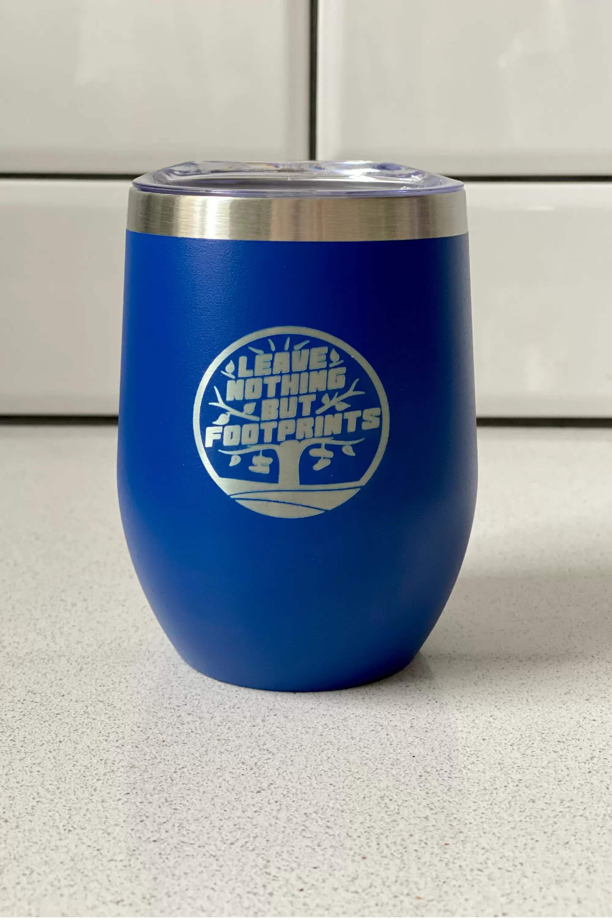 Runr 'Leave Nothing But Footprints' Tumbler - Navy