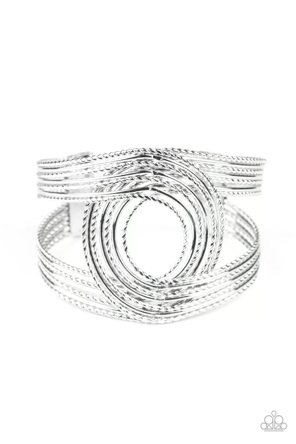 Rustic Coils Silver-Bracelet