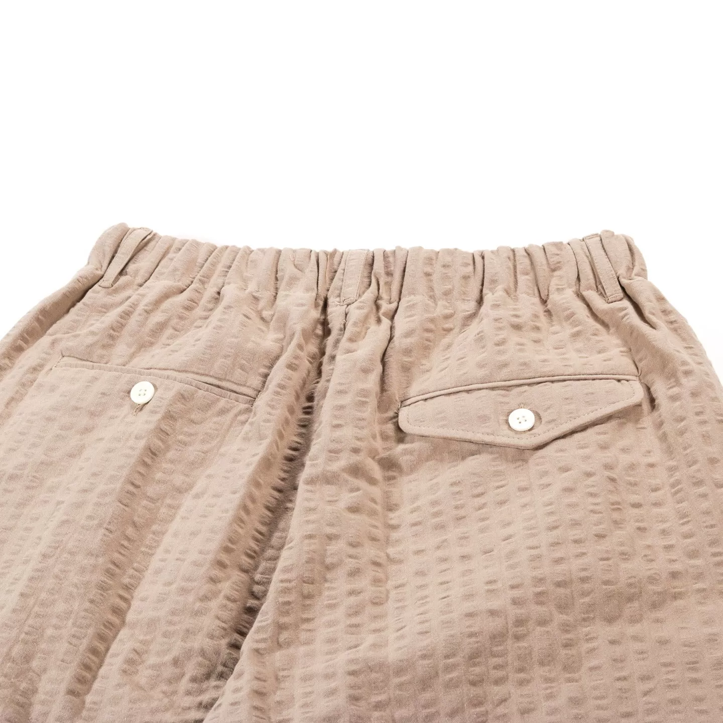 S.K. MANOR HILL TILT PANT TAN PUCKERED COTTON