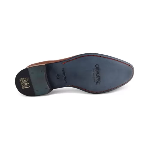 Slippers in pelle color cuoio