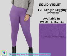 Solid Violet Full Length w/ Pockets