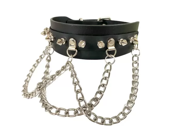 Spike Chain Sub Bondage Choker