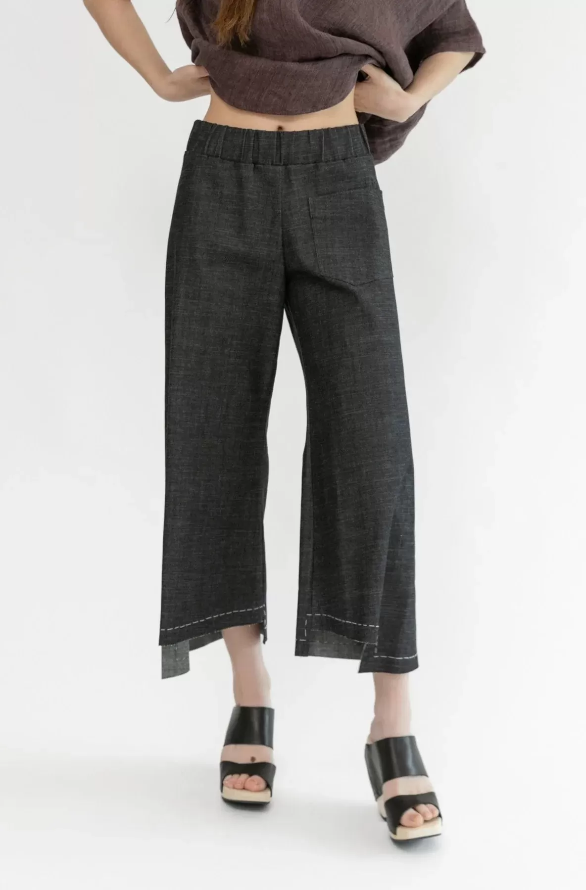 Step Stitch Crop Pants V2 | Dirty Denim