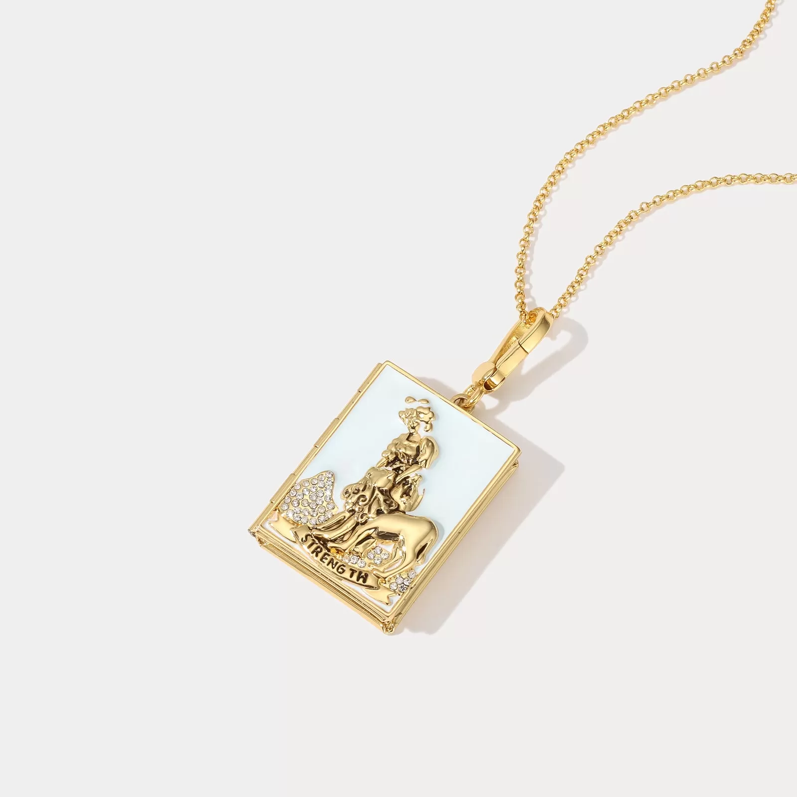 Tarot Locket Necklace - Strength