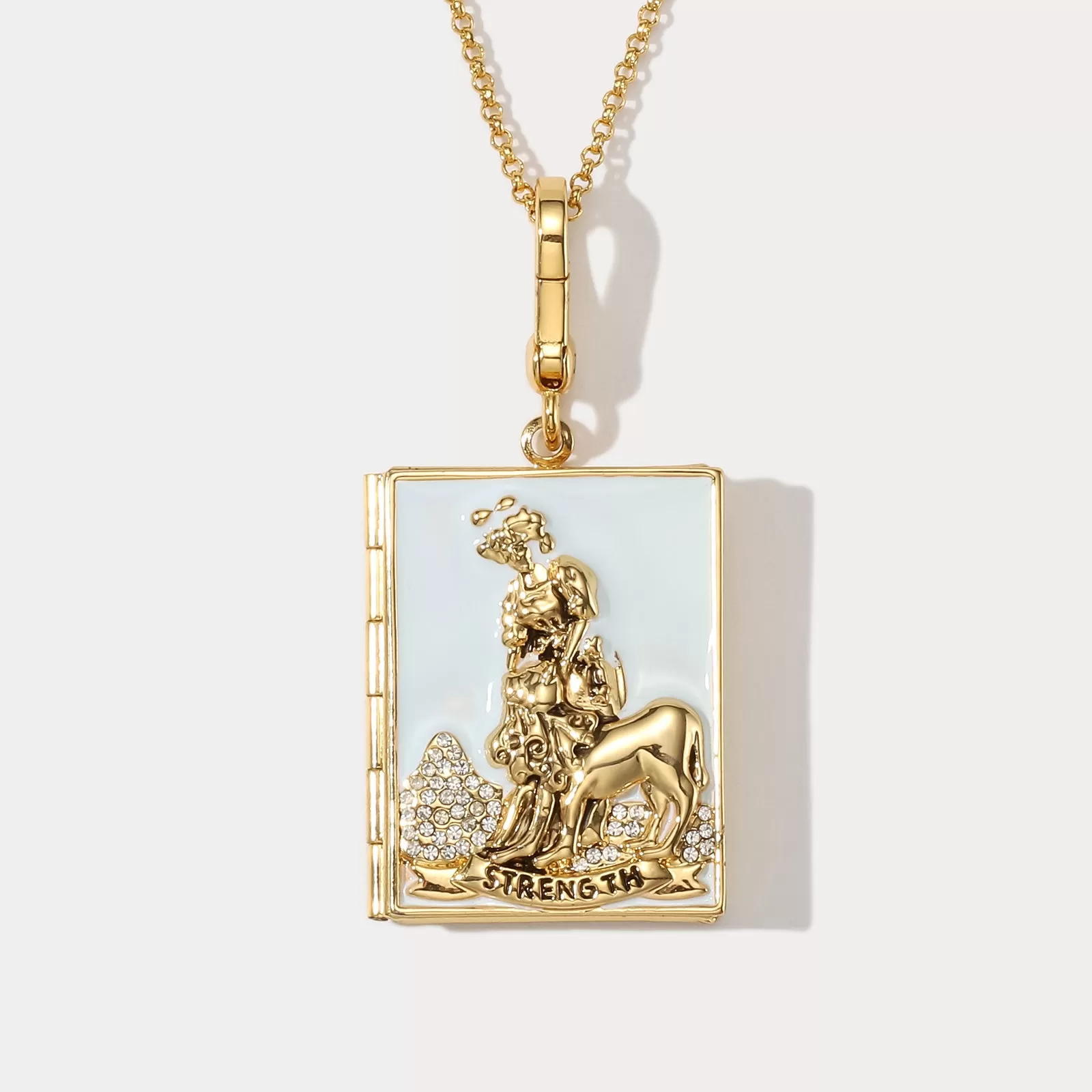 Tarot Locket Necklace - Strength