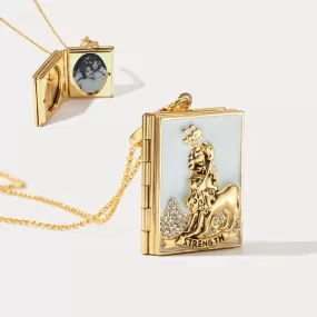 Tarot Locket Necklace - Strength