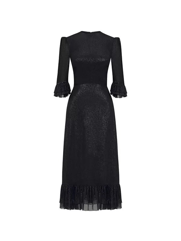 The Falconetti Dress in Black