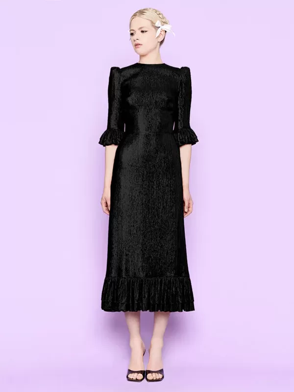 The Falconetti Dress in Black