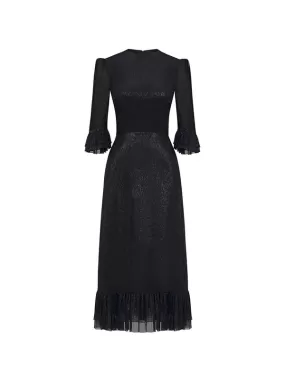 The Falconetti Dress in Black