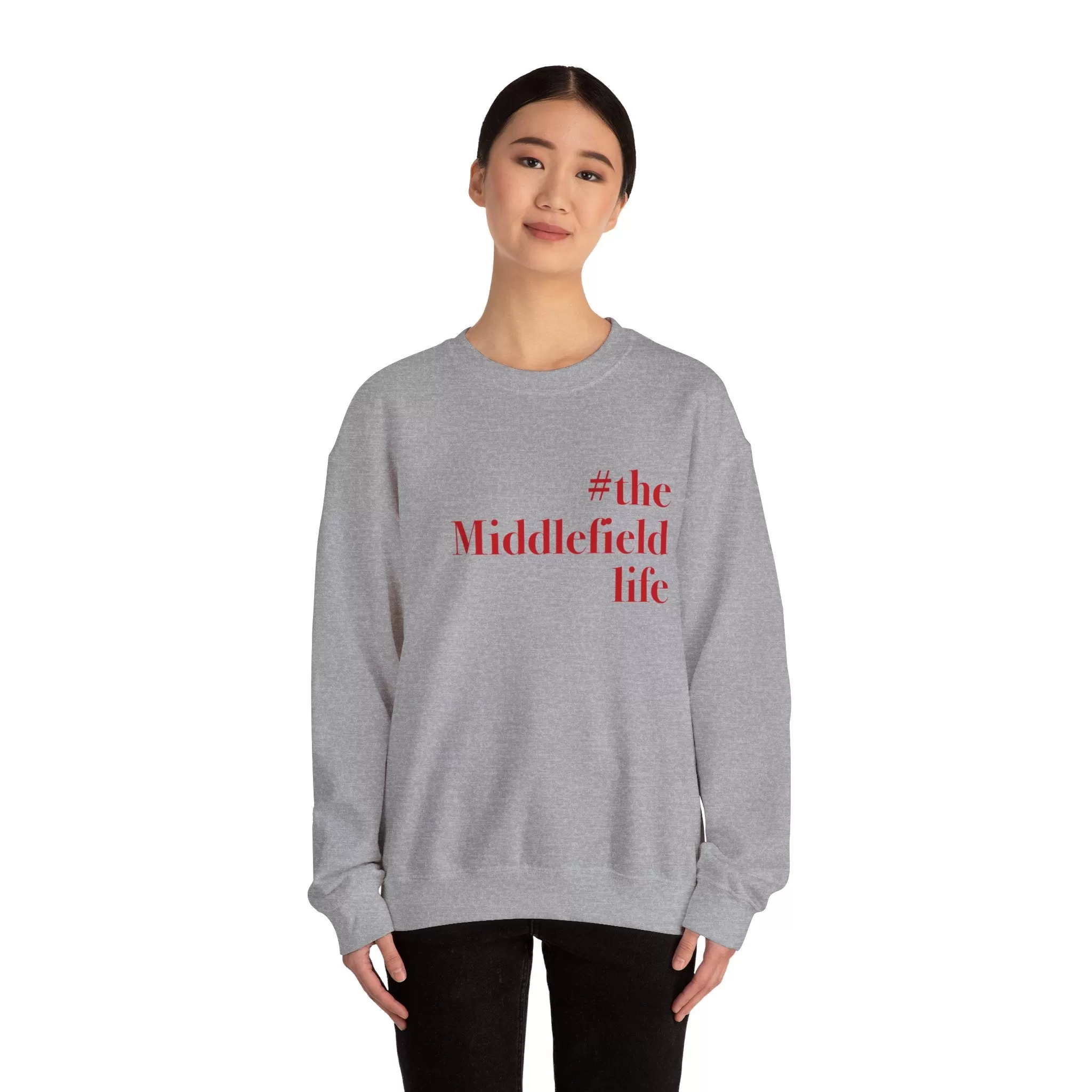 #themiddlefieldlife Unisex Heavy Blend™ Crewneck Sweatshirt