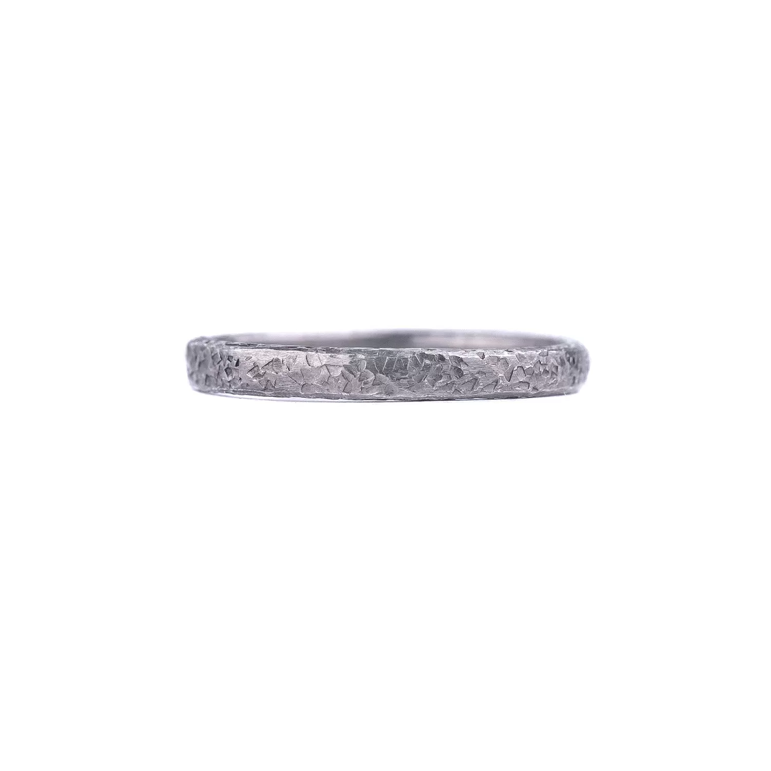 Thin Black Rhodium Plated Band by Yasuko Azuma