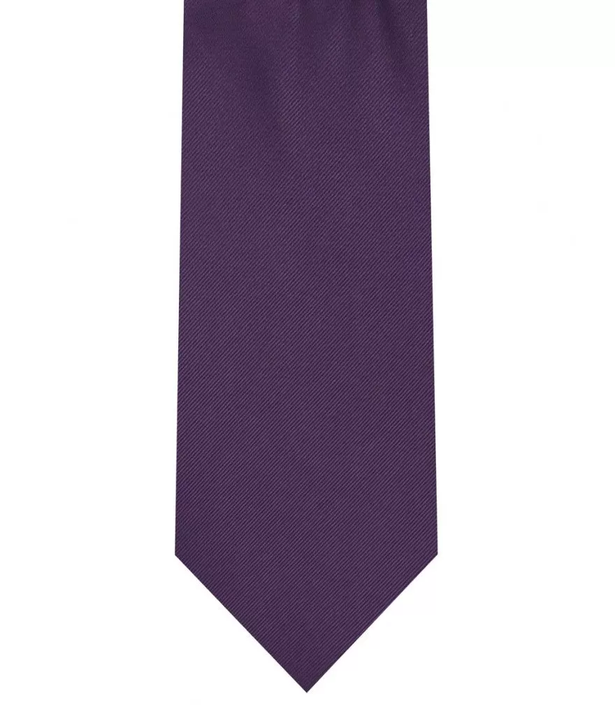 Tie & Pocket Square - Deep Purple