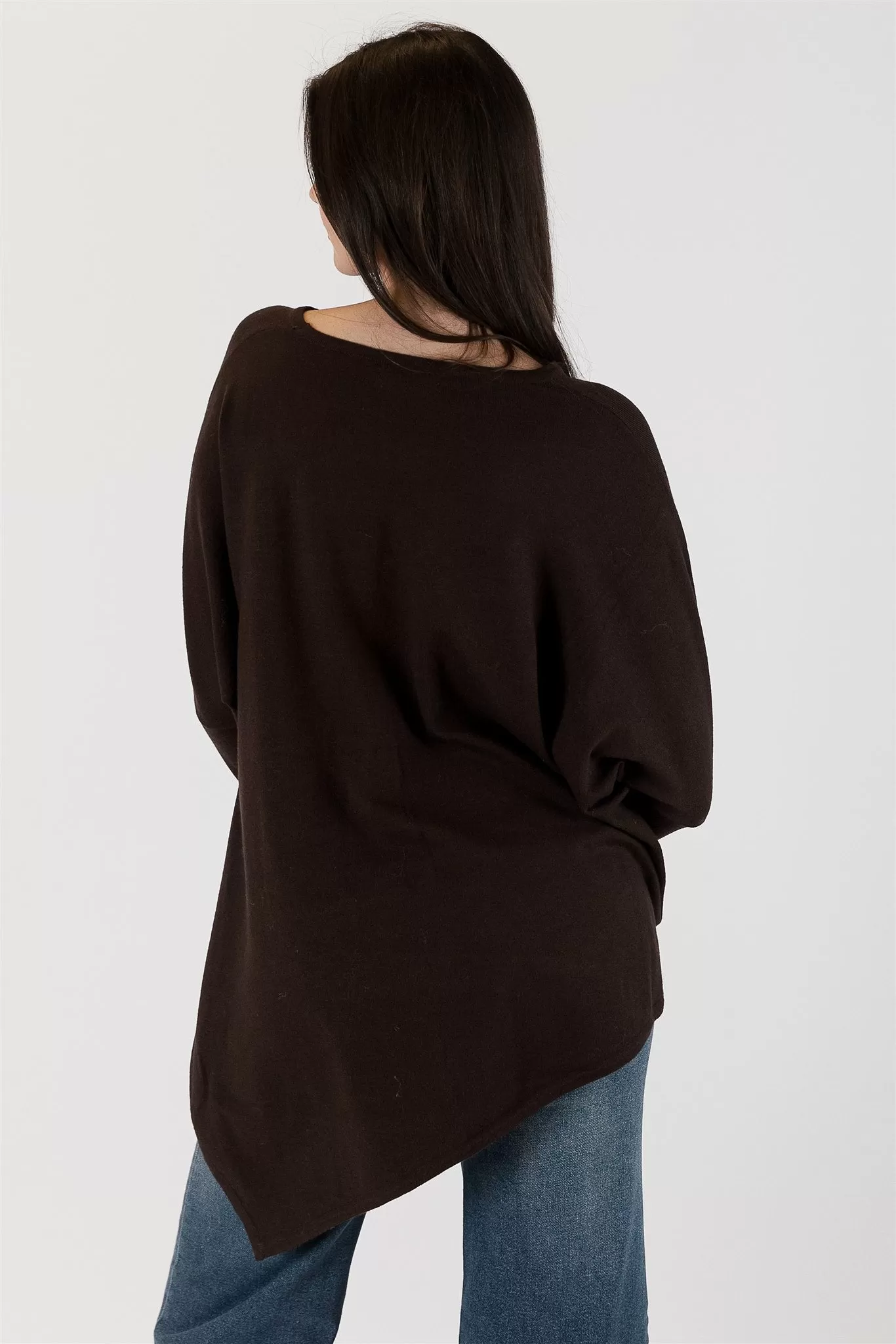 TINA ASYMMETRICAL SWEATER - LYLA LUXE