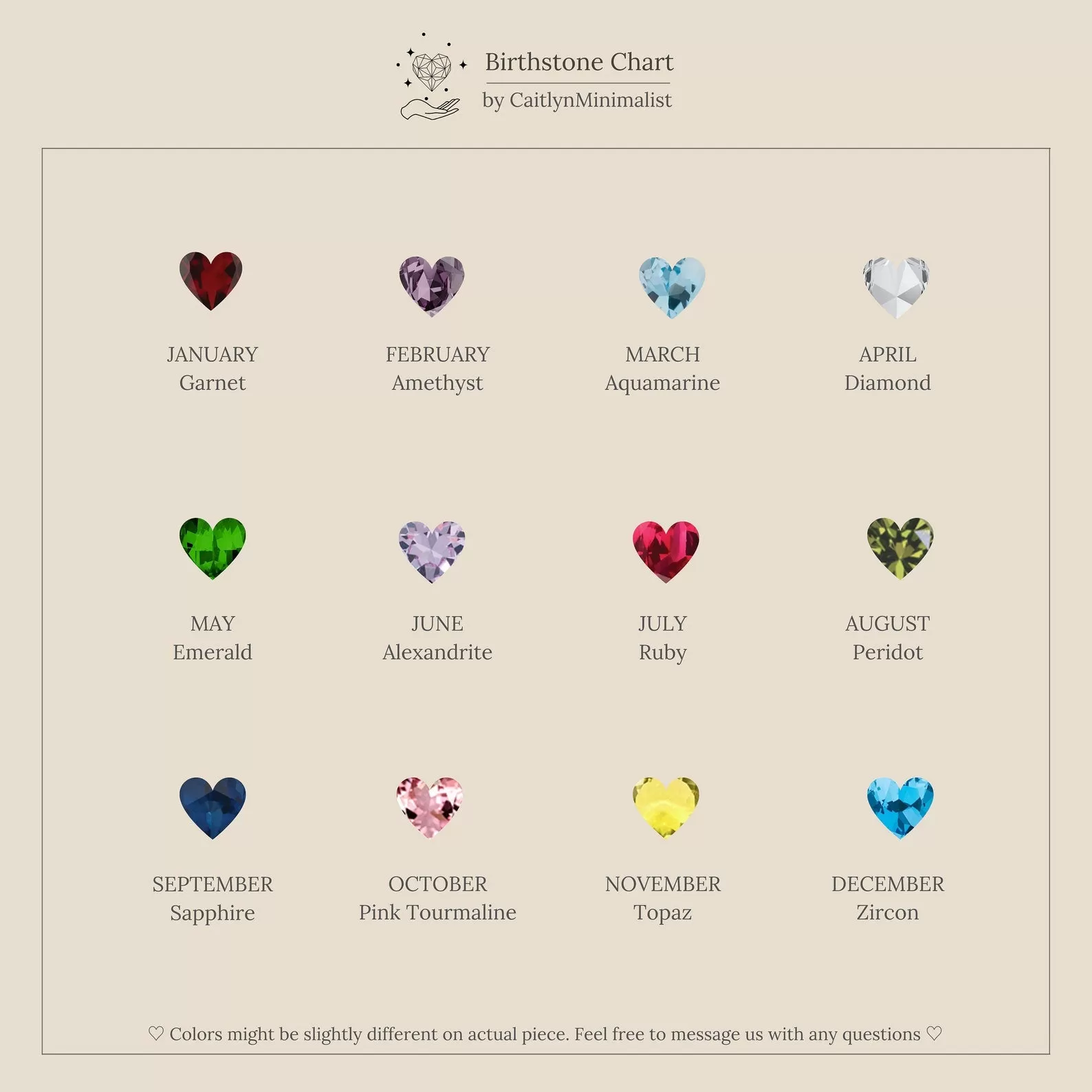 Tiny Heart Birthstone Ring