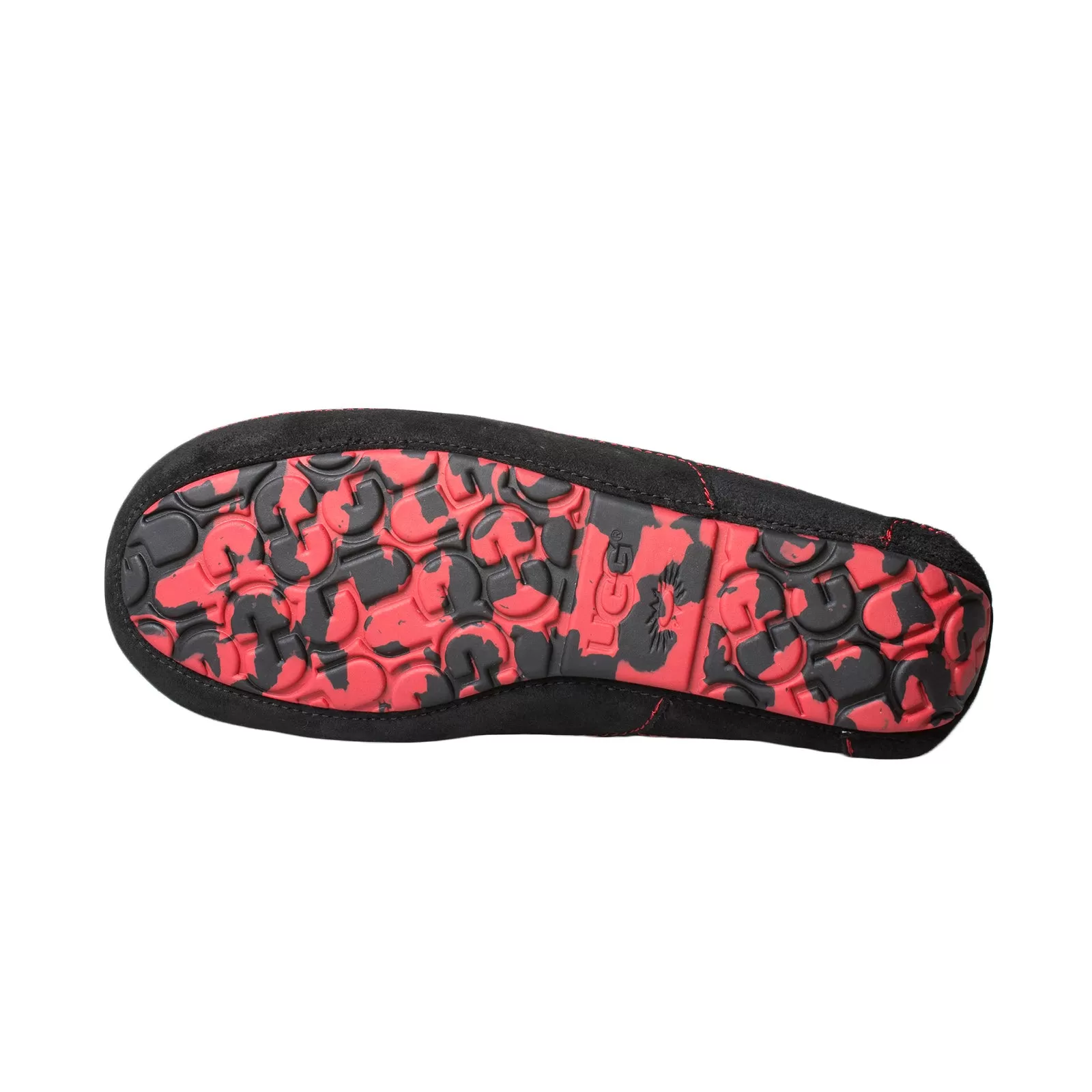 UGG Ascot Bomber Red Black Slippers - Men's