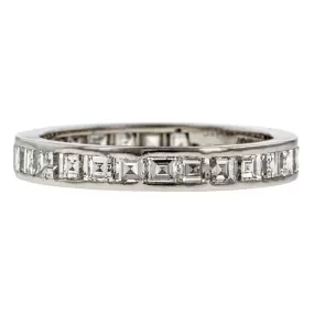 Vintage Tiffany & Co. Square Step Cut Diamond Eternity Band Ring