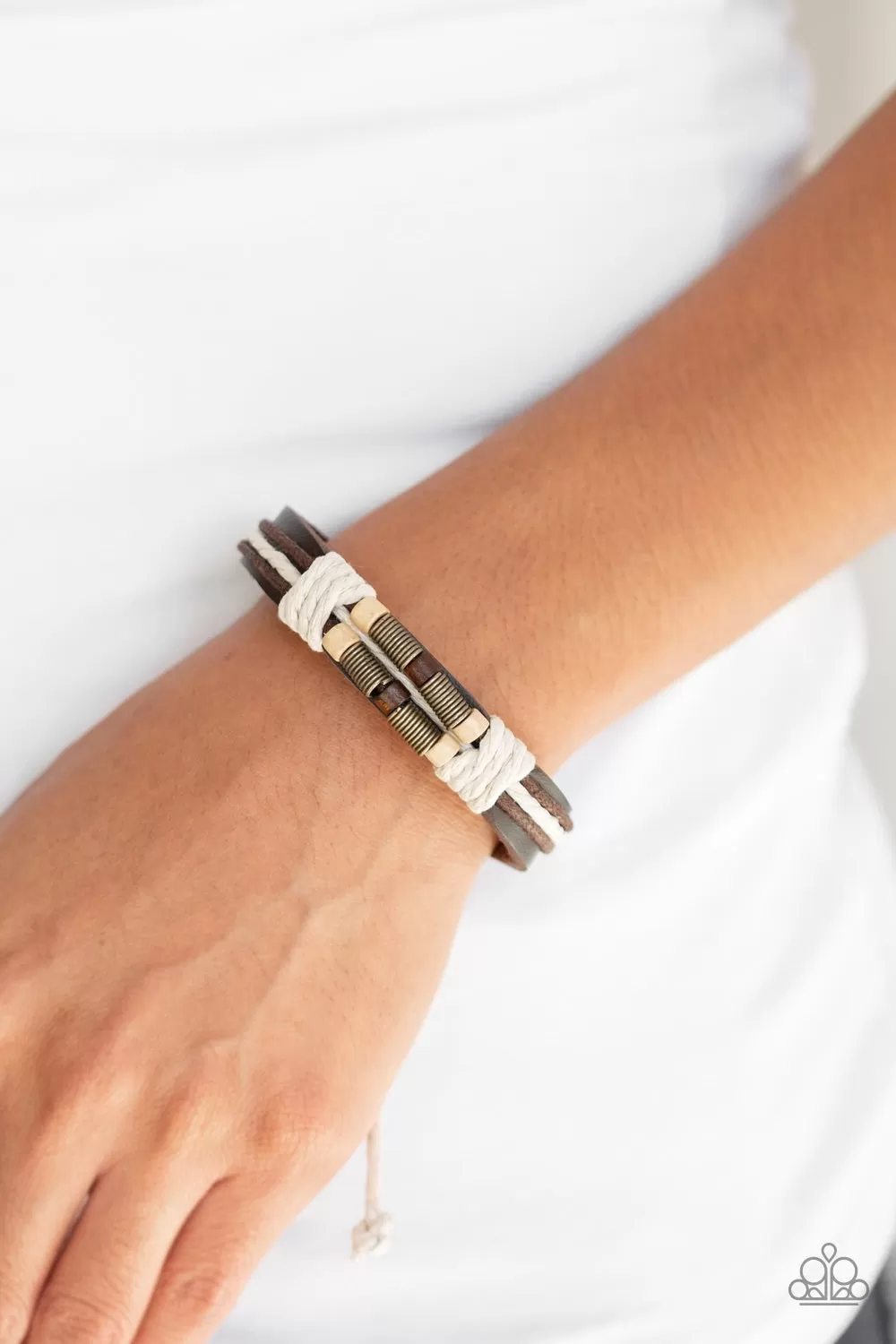 Wonderfully Woodsy Brown-Urban Bracelet